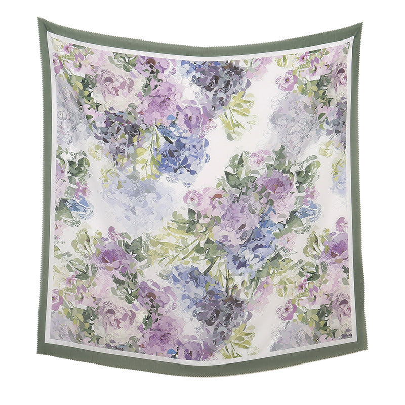 Printed Summer Scarf - 7color / 110X110cm