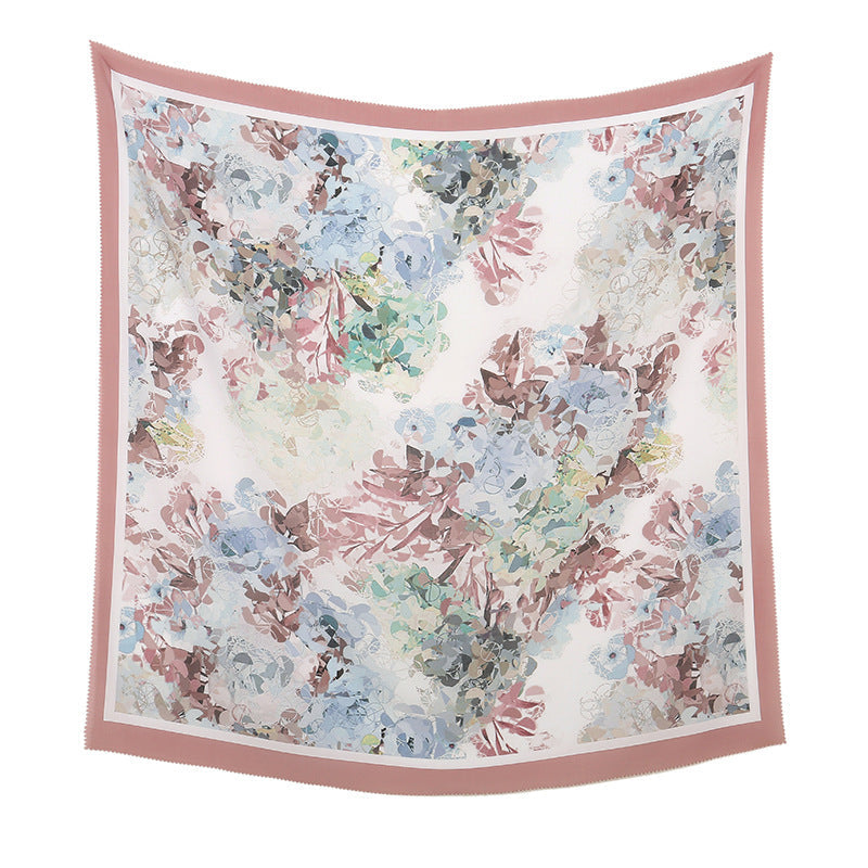 Printed Summer Scarf - 8color / 110X110cm