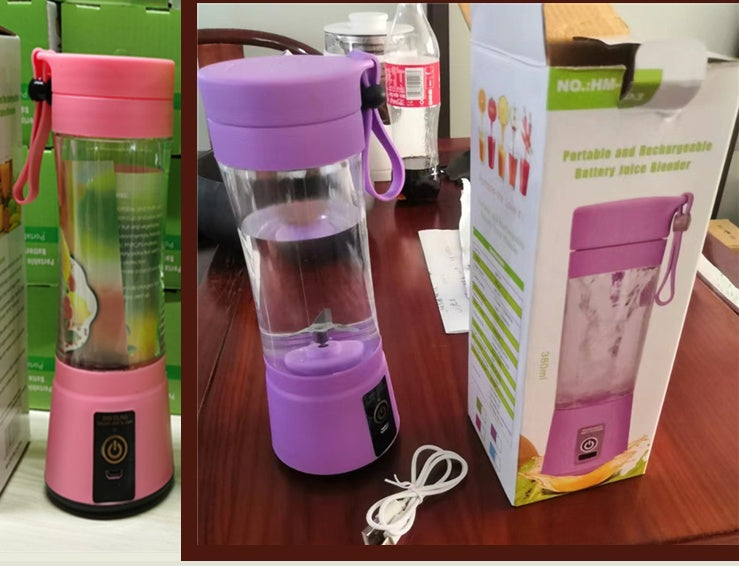 Rechargeable Mini Kitchen Fruit Juice Maker - B Set / Six Knives - Juice Maker