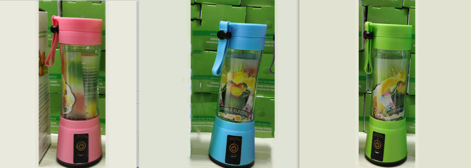 Rechargeable Mini Kitchen Fruit Juice Maker - Set1 / Six Knives - Juice Maker