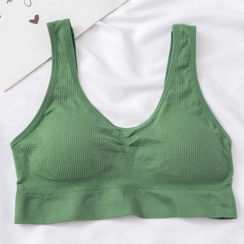 Seamless Push-up Bra Comfortable Bra Breathable and Skin-friendly Elastic Bra - Green / L - underwear