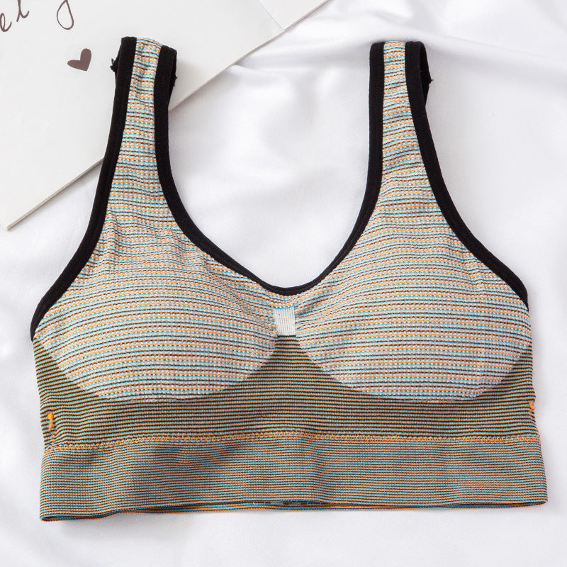 Seamless Push-up Bra Comfortable Bra Breathable and Skin-friendly Elastic Bra - Rainbow Color / L - underwear