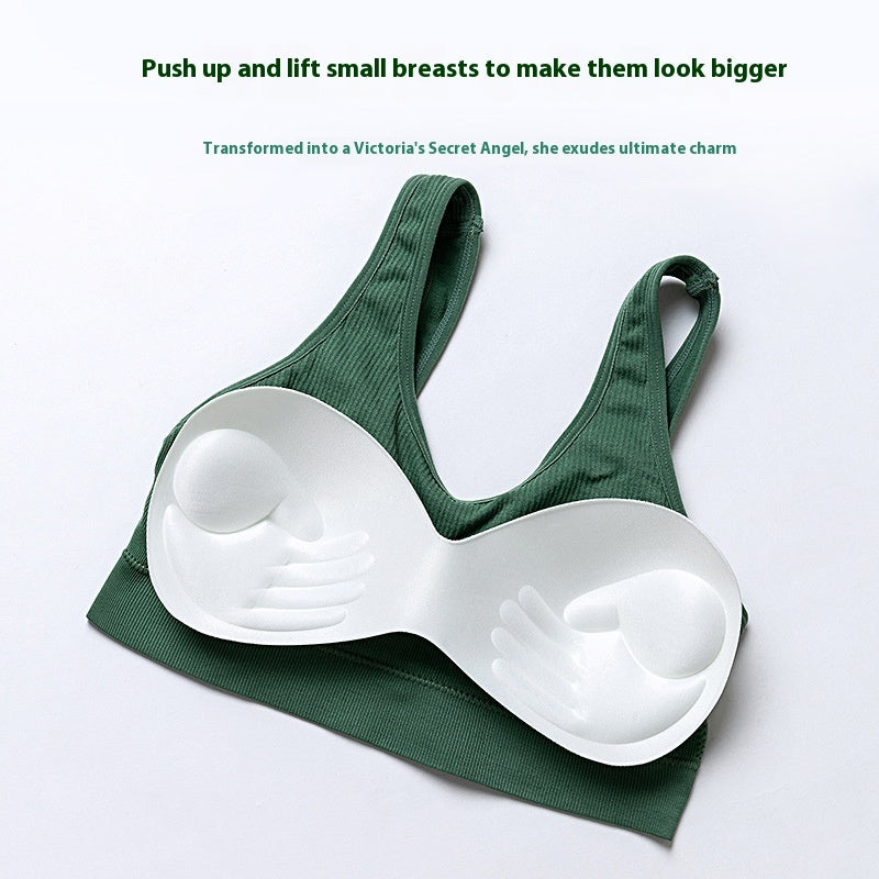 Seamless Push-up Bra Comfortable Bra Breathable and Skin-friendly Elastic Bra - underwear