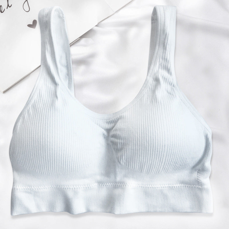 Seamless Push-up Bra Comfortable Bra Breathable and Skin-friendly Elastic Bra - White / L - underwear
