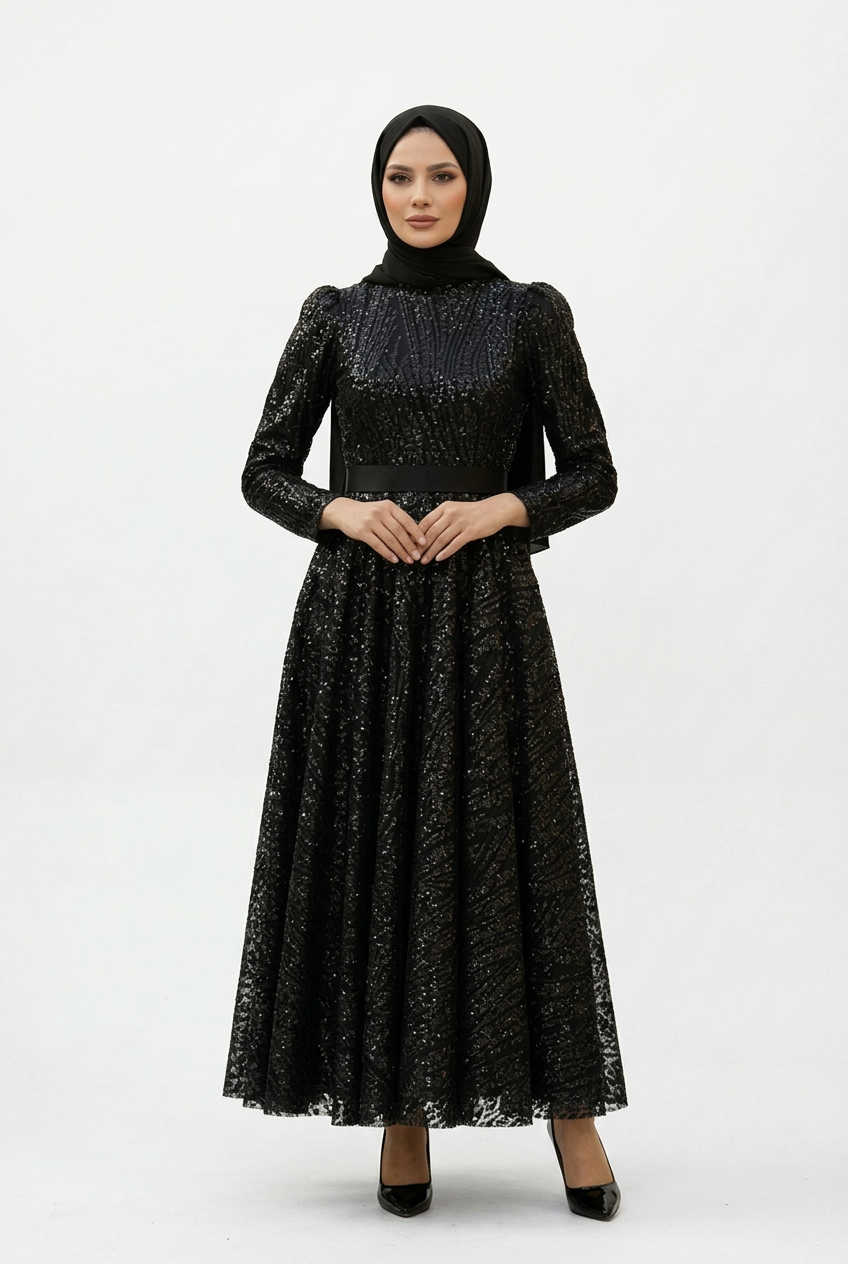sequined-princess-model-evening-dress