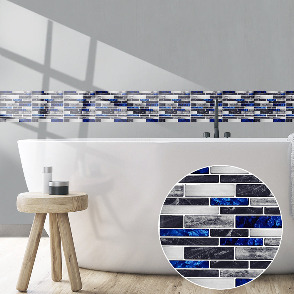 Simulation Marble Embossed Mosaic Pattern Tile Sticker Simulation Tile Stickers for Home & Office - Tile Sticker