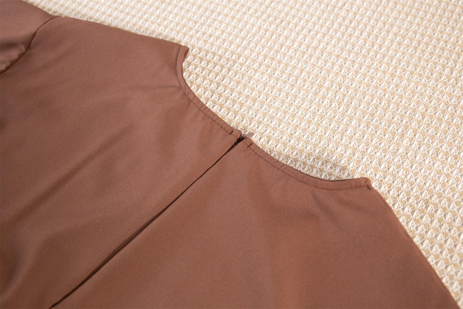 Solid Colour Casual Robe - Abaya