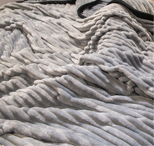 Thick Coral Fleece Blanket Flannel Warm Dormitory Bed Linen Office Nap Blanket - 2style / 100x150cm - Sleeping blanket