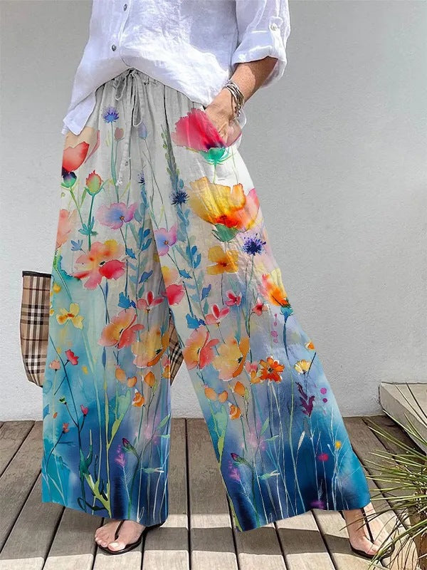 Wide Leg Quick-drying Breathable Culottes Ladies Trousers - 5color / L - Wide leg trousers