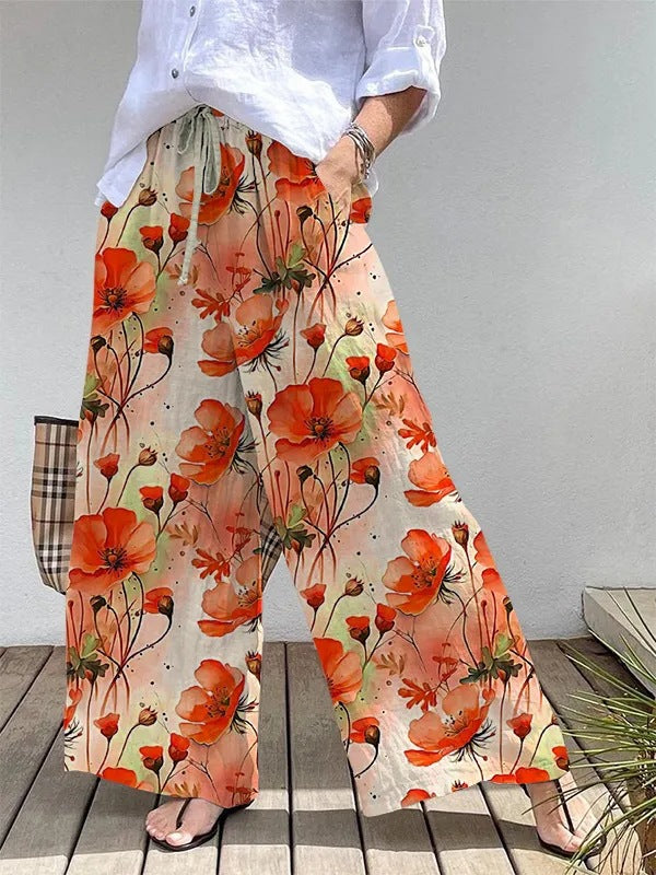 Wide Leg Quick-drying Breathable Culottes Ladies Trousers - 7color / L - Wide leg trousers