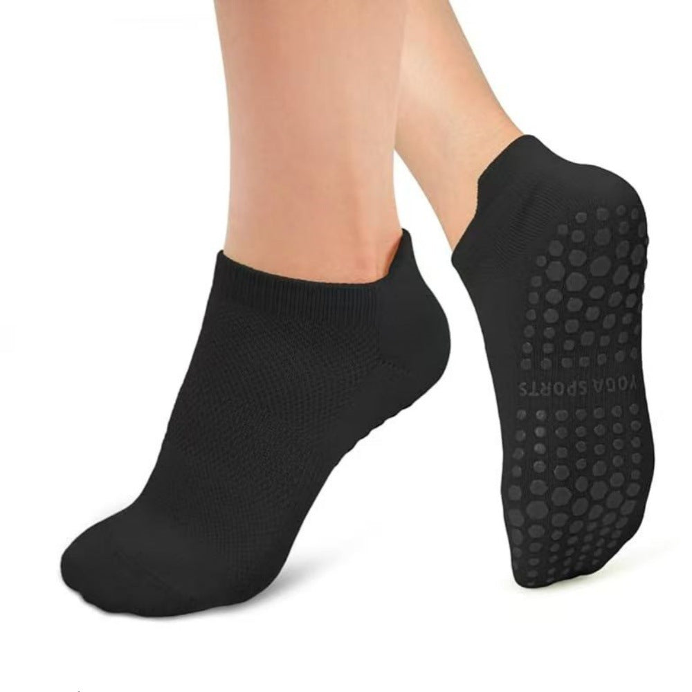Women’s Athletic Non-slip Silicone Socks - Black / Free Size