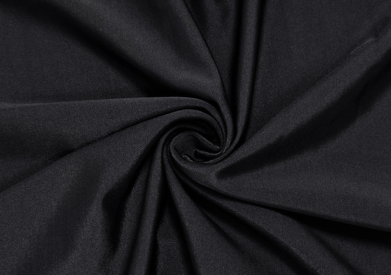 Women’s Black Pleating Three-pieces Modest Swimsuit - Modest swimsuits