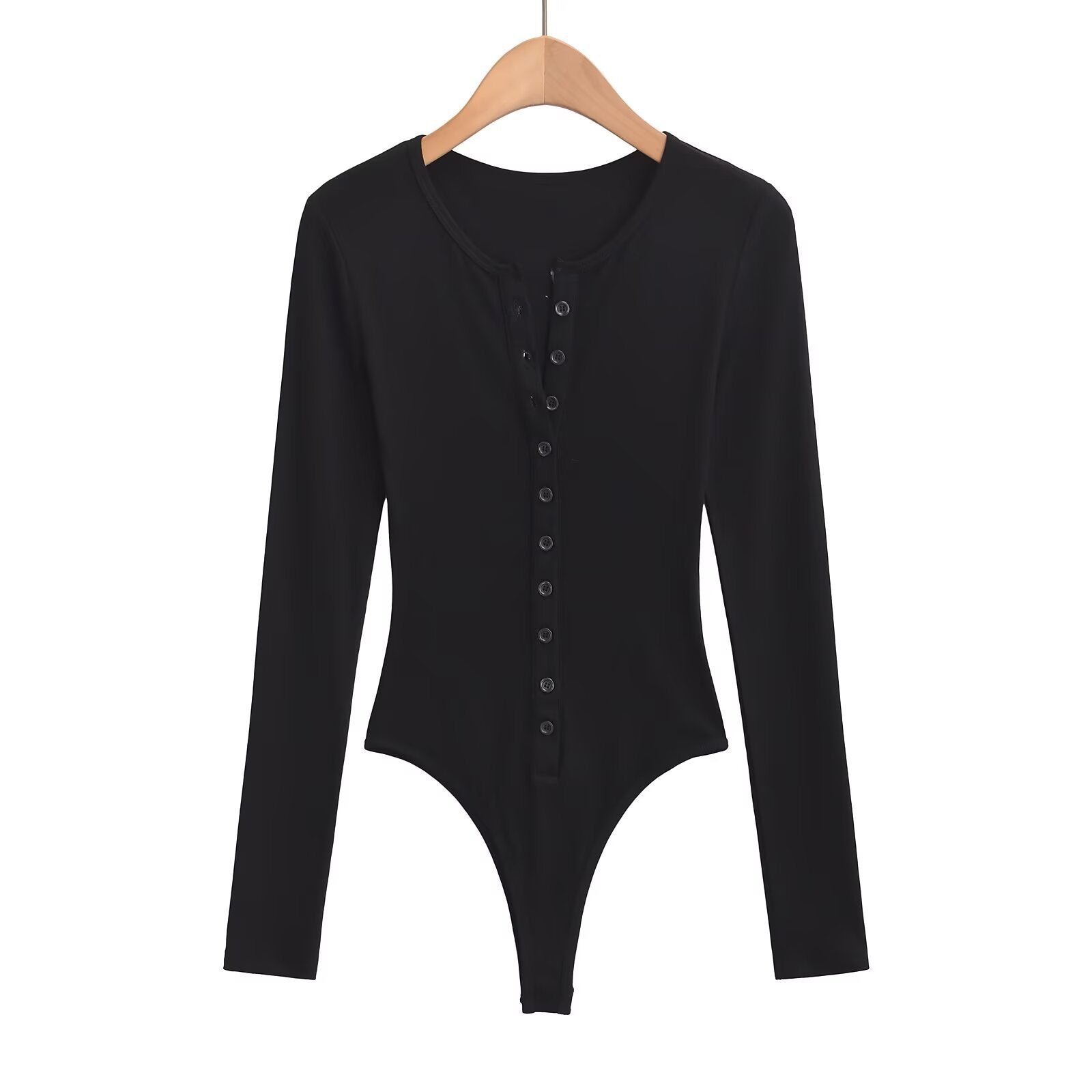 Women’s Breasted Long Sleeve Jumpsuit - L / Black - Ladies’ jumpsuit