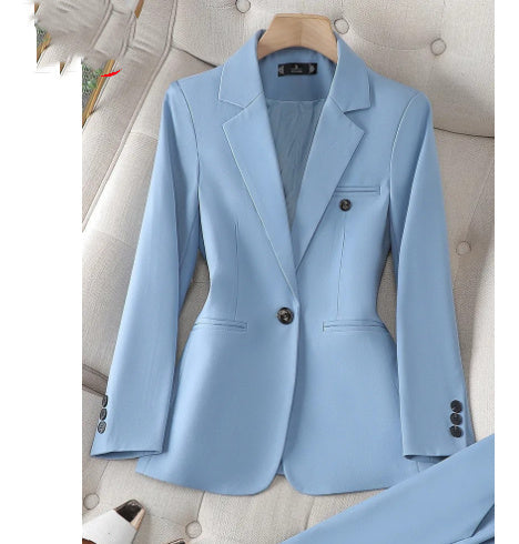 Women’s Classic Office Suits Business Wear Business Suit - 8512 Blue Suit / 4XL - Business Suit
