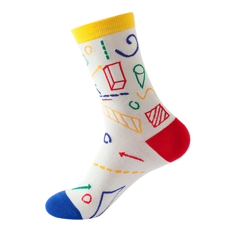 Women’s Colourful Patterned Thick Socks - 127 / Free Size - Women’s socks