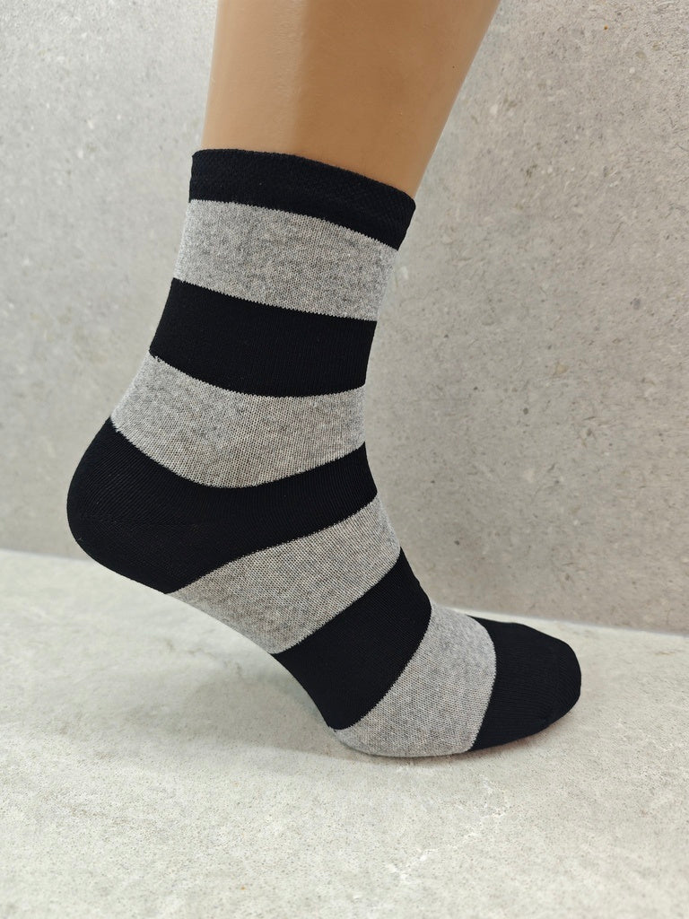 Women’s Colourful Striped Socks Pack Of 6 12 & 24 Pairs