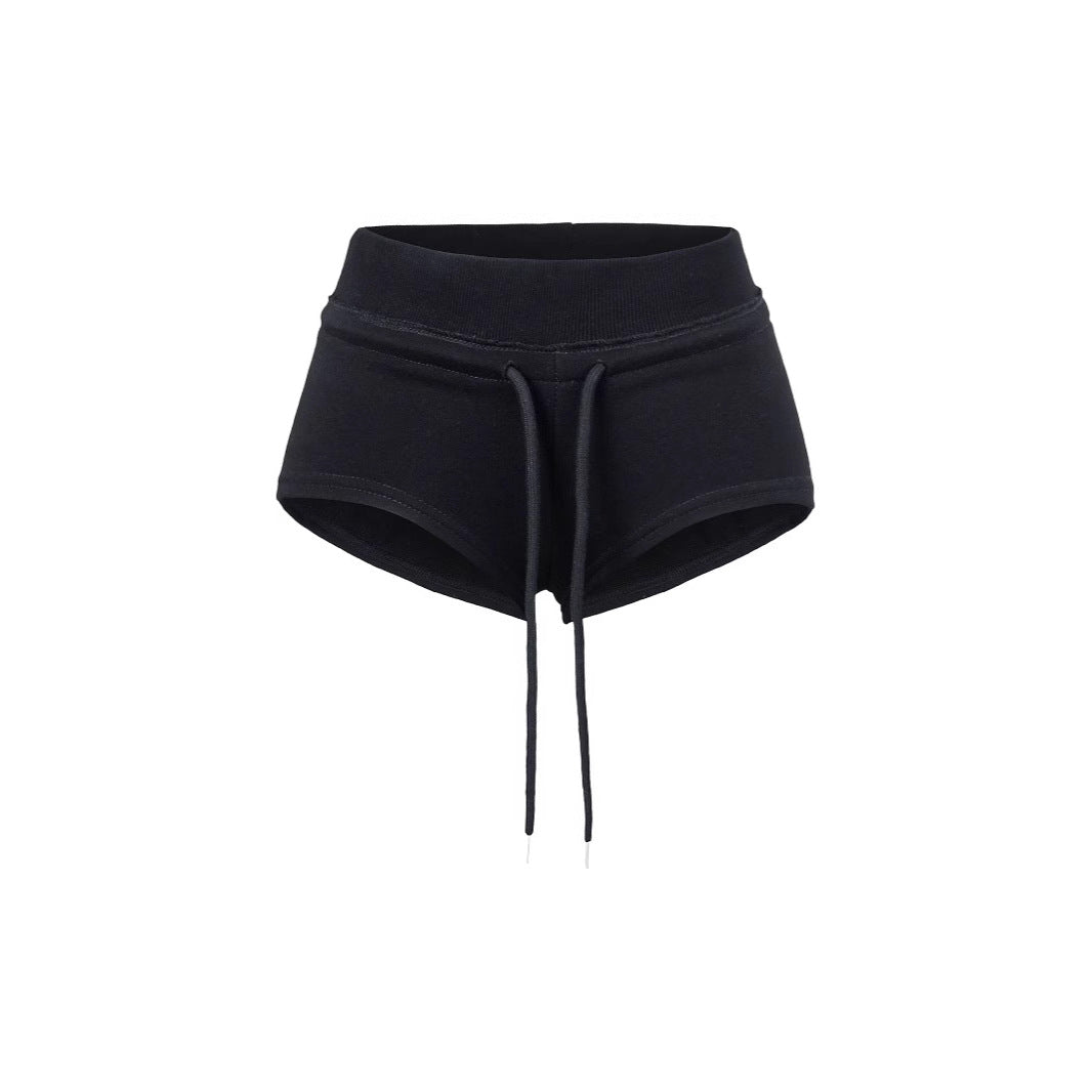 Women’s summer high-waisted drawstring shorts