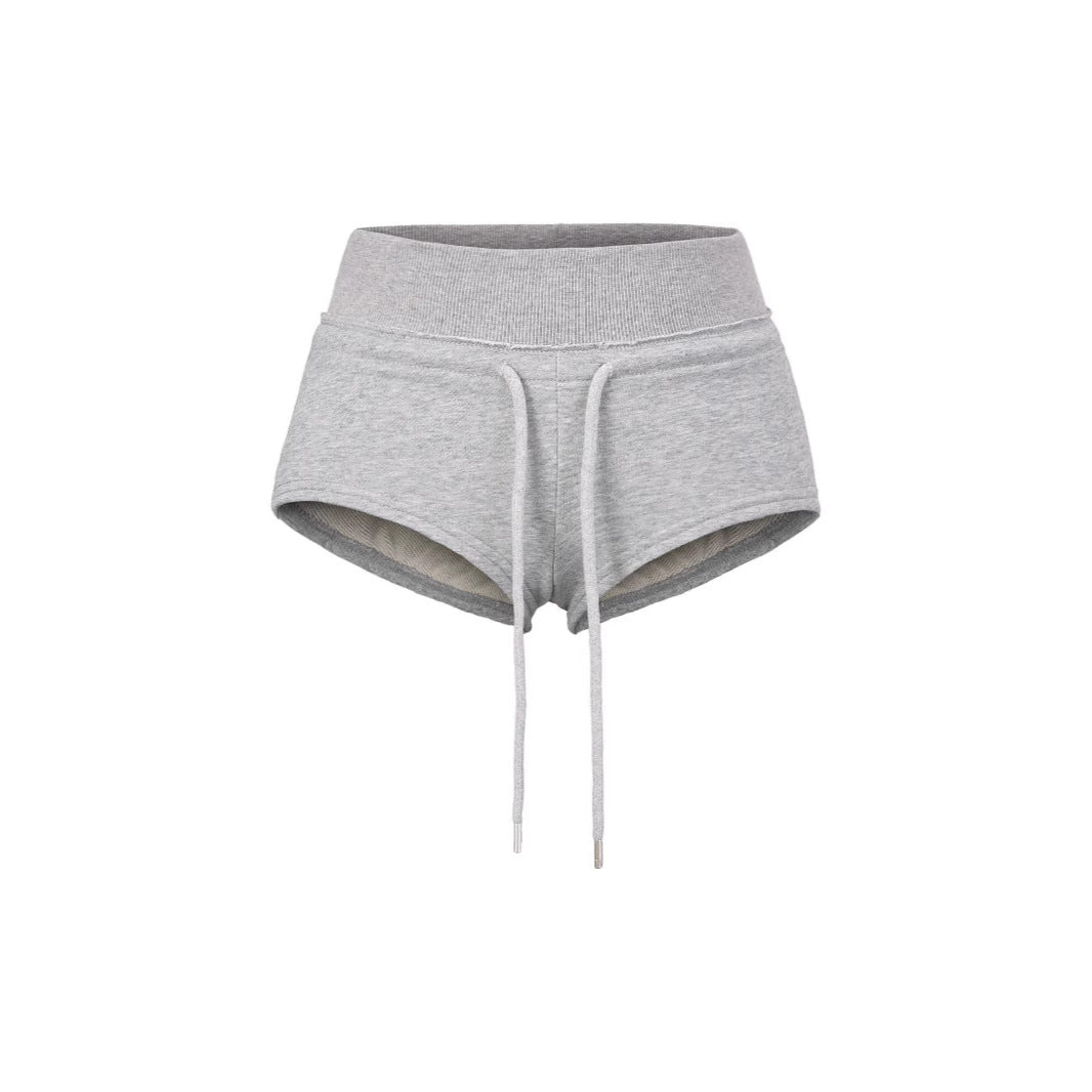 Women’s summer high-waisted drawstring shorts