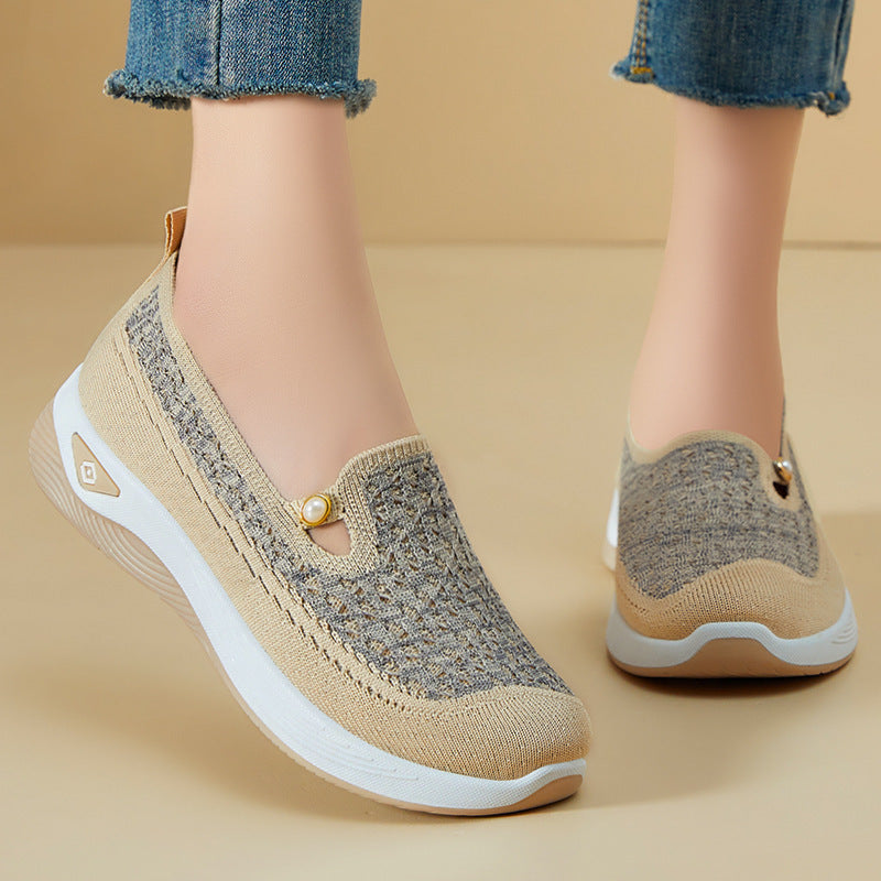 Women’s Lightweight Breathable Shoes - GSK25 Beige / 36 - Shoes