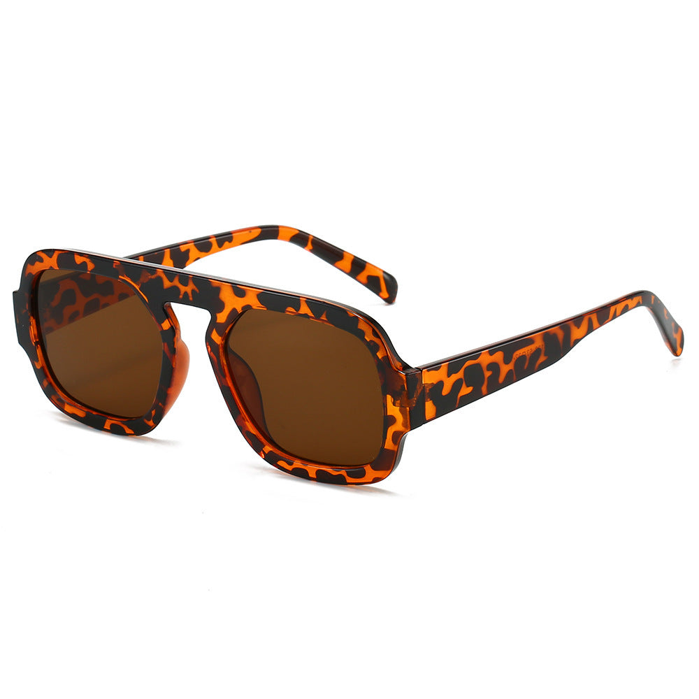 Women’s Pilot Sunglasses - Conventional / Leopard Print Frame Dried - Sunglass