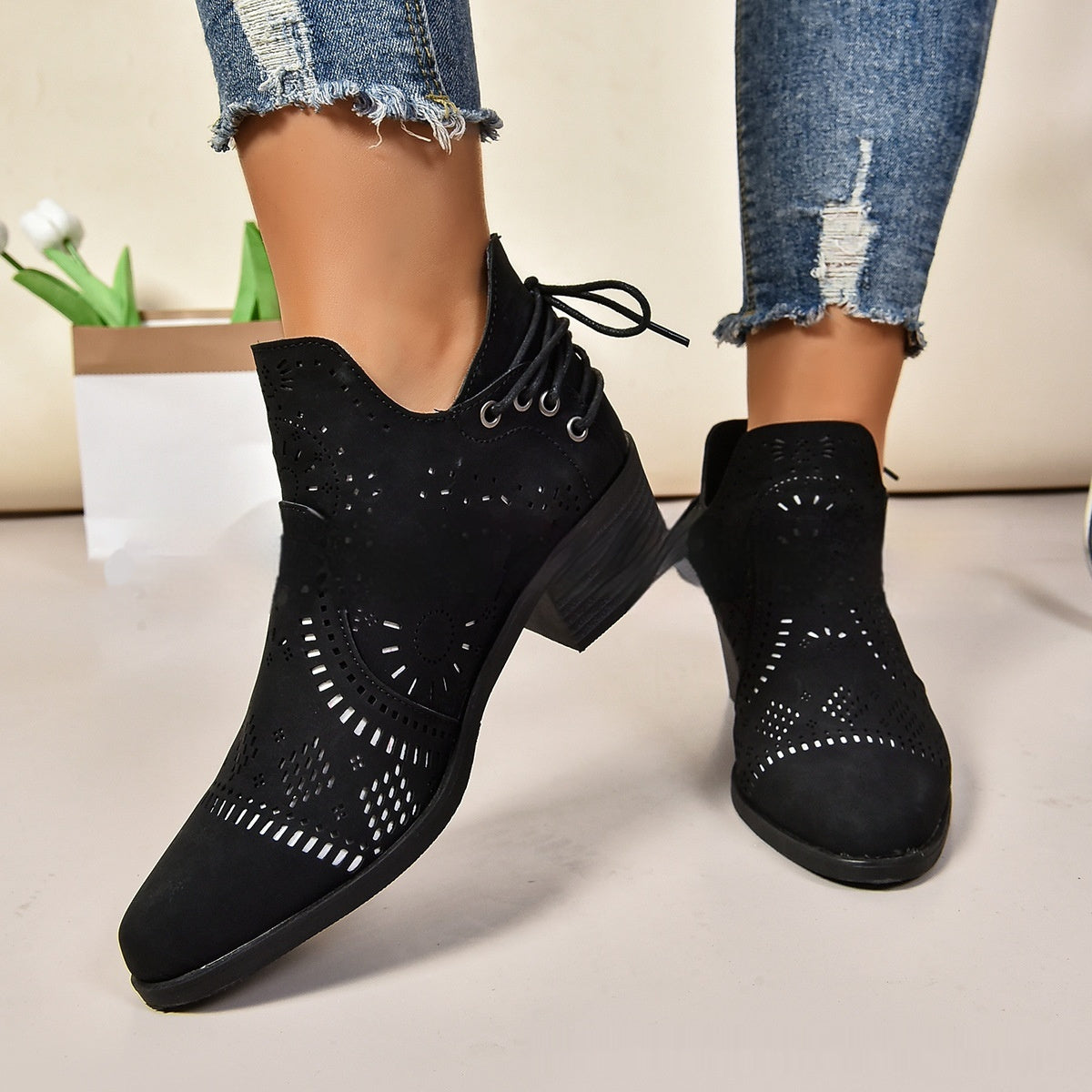 Women’s Plus Size Fashion Simple Shoes - Black / 36