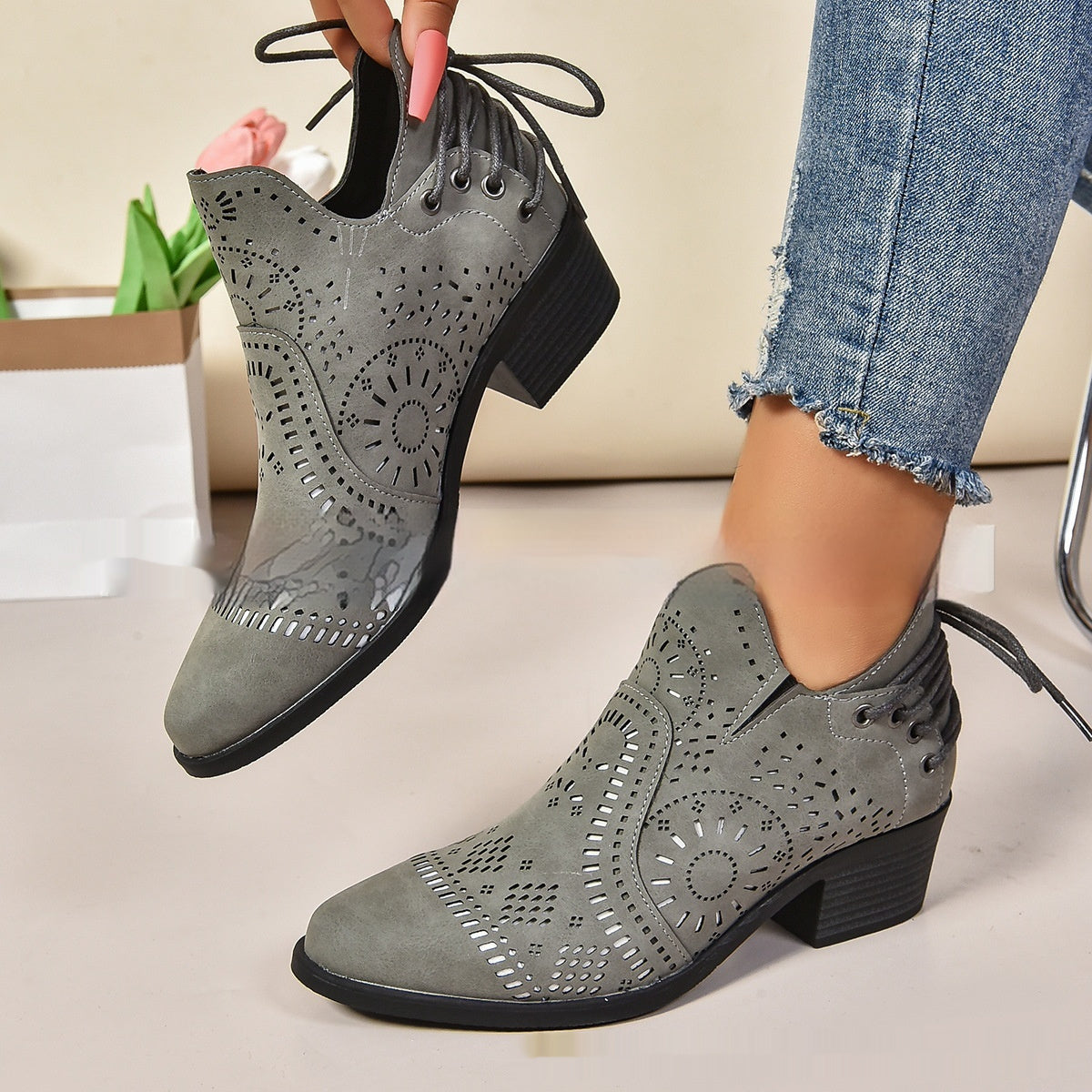 Women’s Plus Size Fashion Simple Shoes - Gray / 36