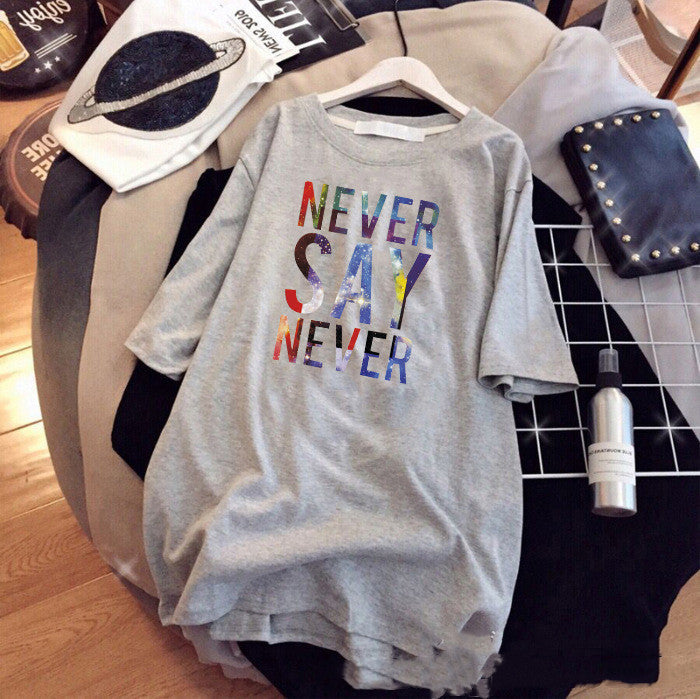 Women’s Plus Size Multi-colour Summer Top - Light Grey / 2XL - t-shirt