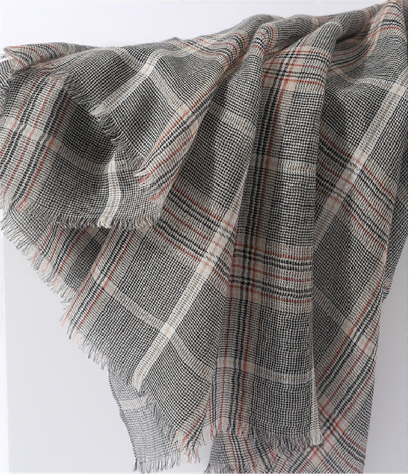 Worsted Thin Cashmere Shawl For Autumn And Winter Warmth