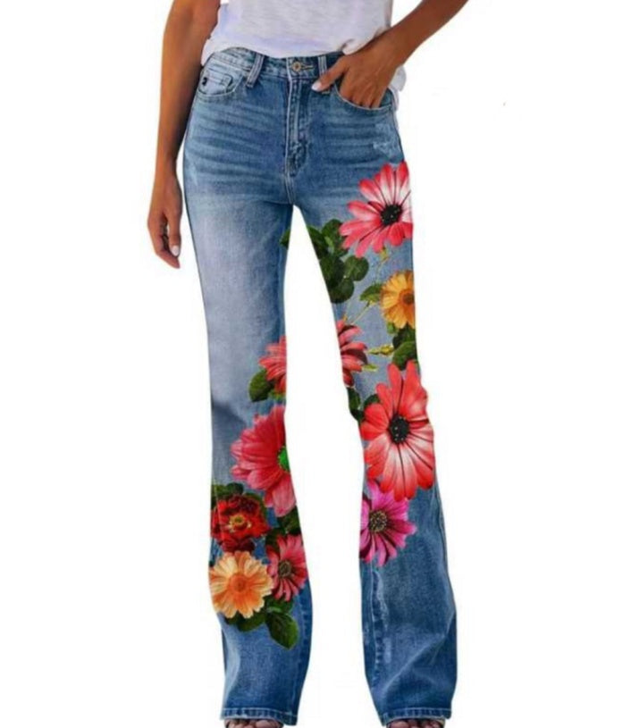 Women’s Printed Jeans - Style2 / 2XL - Women’s Printed Jeans