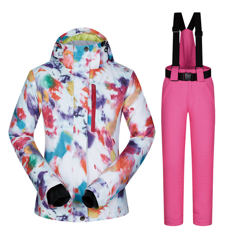 Women’s Ski Suit Thickened Breathable Outdoor Suit - Fantasy World Fan / S