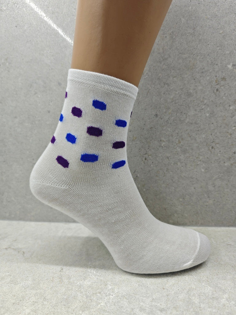 Women’s Socks With Bubble Mix Print Set Of 6 12 & 24 Pairs - Women’s socks