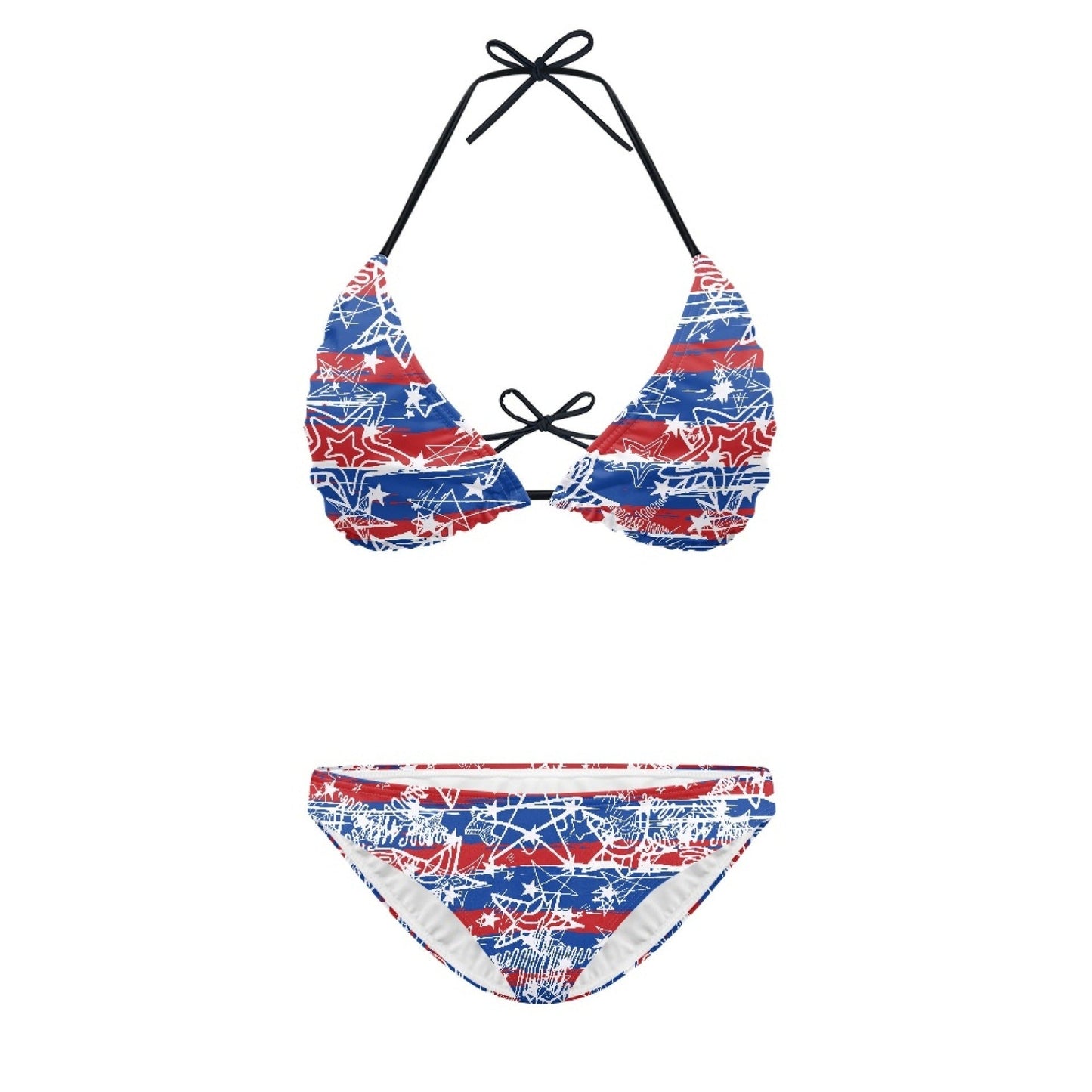 Women’s Split Printed Swimsuit - WED062801AZ231 / 2XL - swimsuit