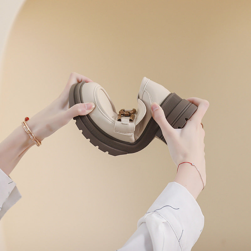 Women’s Thick Heel Soft Bottom Pumps - Shoes