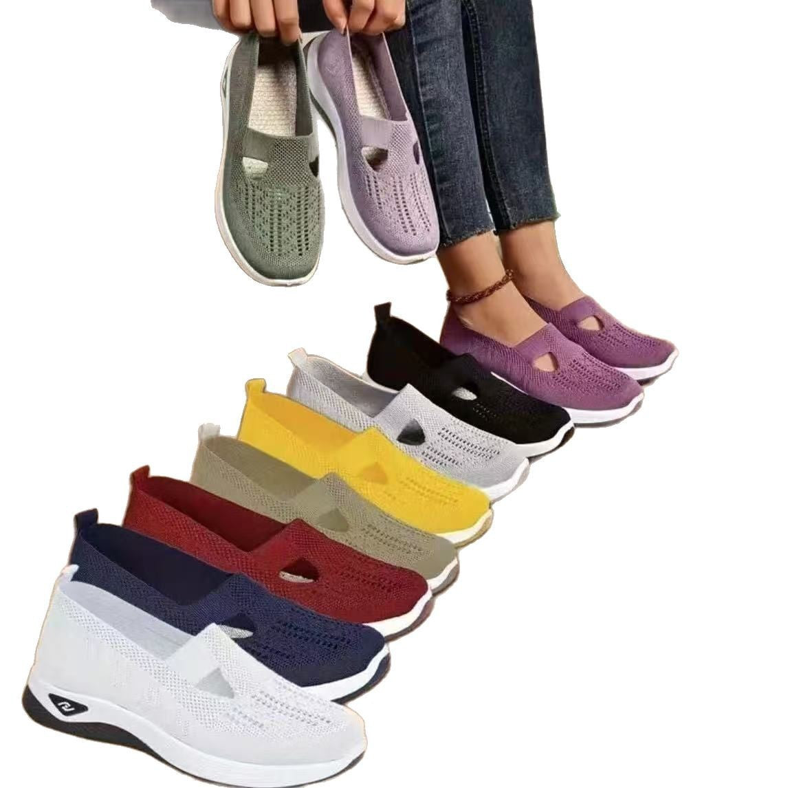 Women’s Walking Shoes Soft Bottom Casual Mesh Shoes - Women’s Shoes