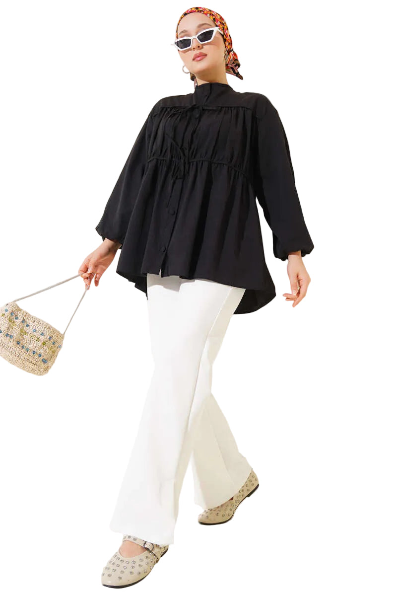 Loose Fitting Summer Blouse Top