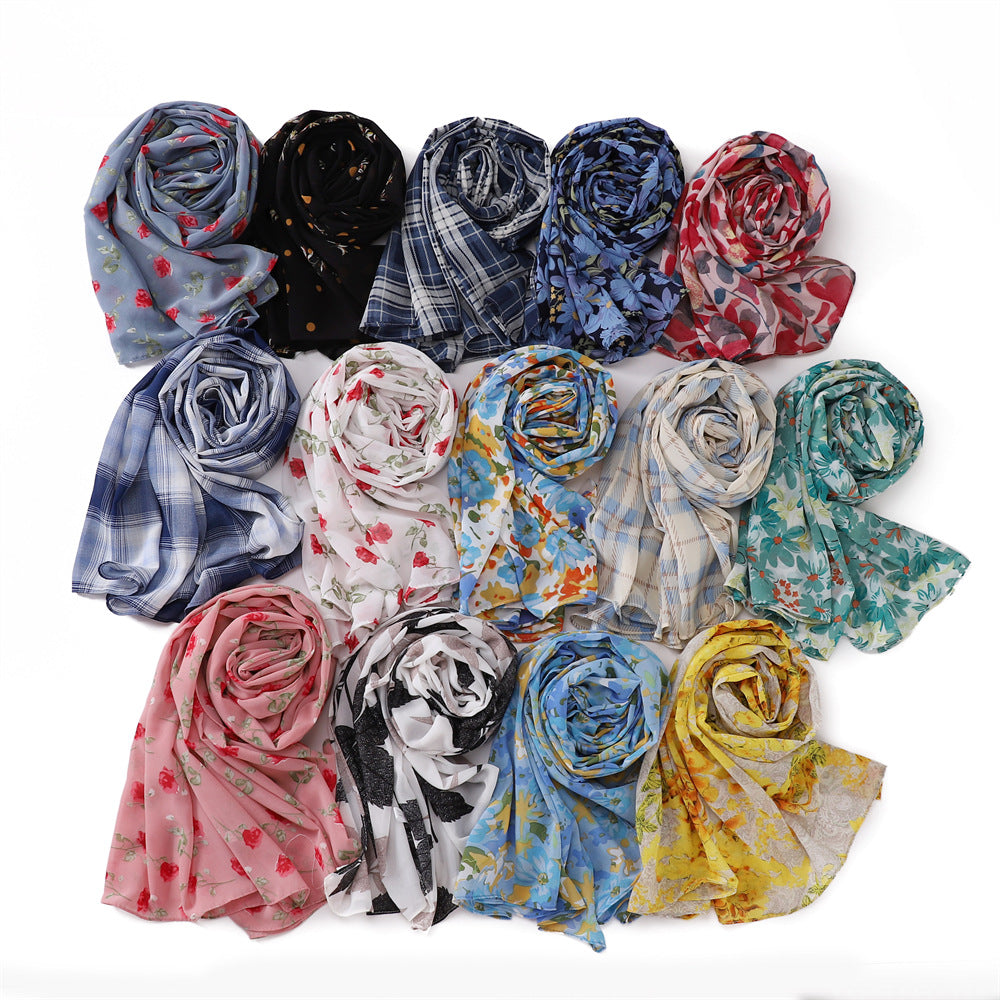 Women's Printed Chiffon Scarf