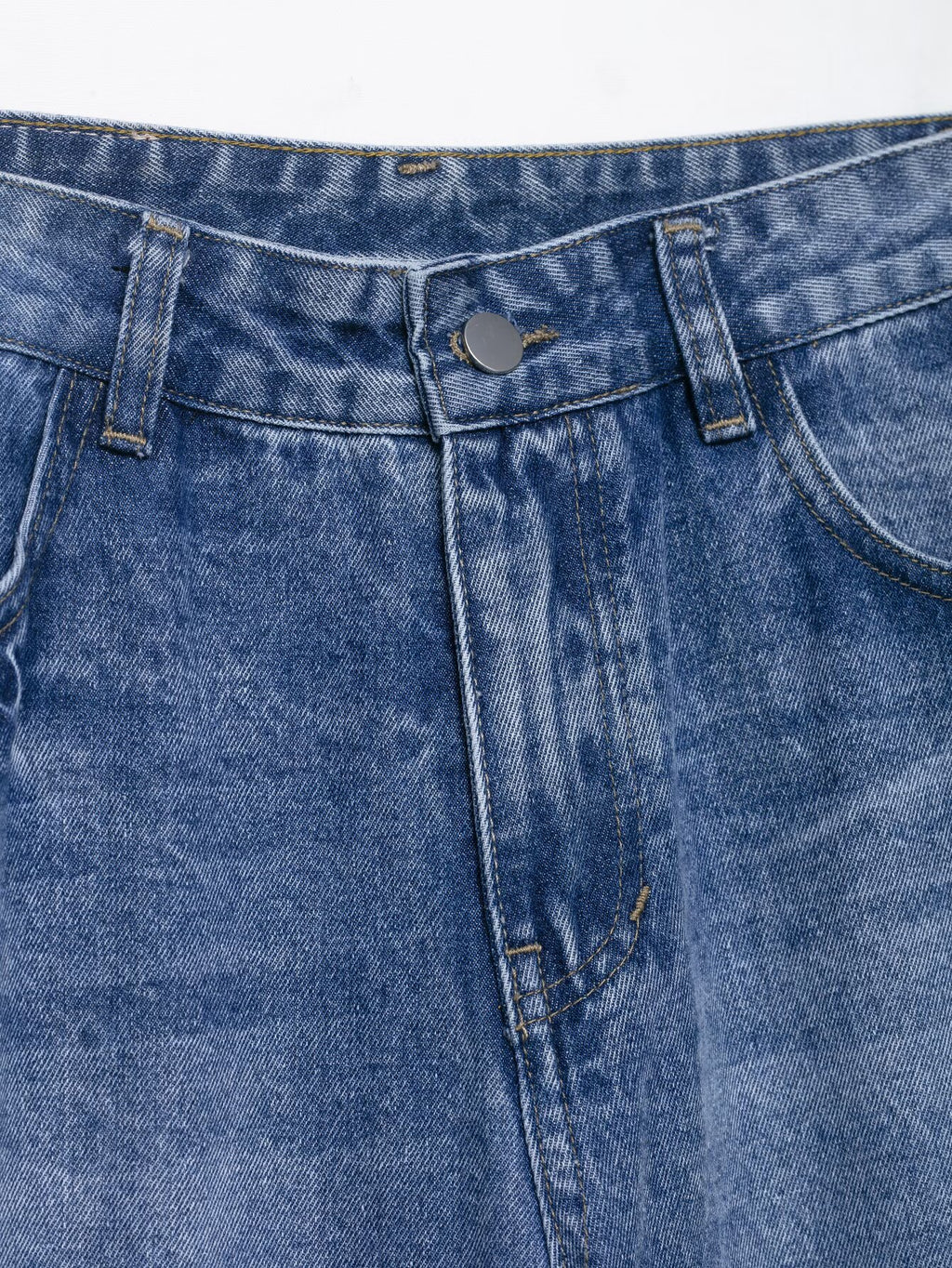 High-Waist Baggy Straight Jeans | Modest Denim | neomodest