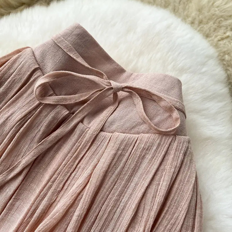Girls’ Lightweight High Waist Chiffon Pants