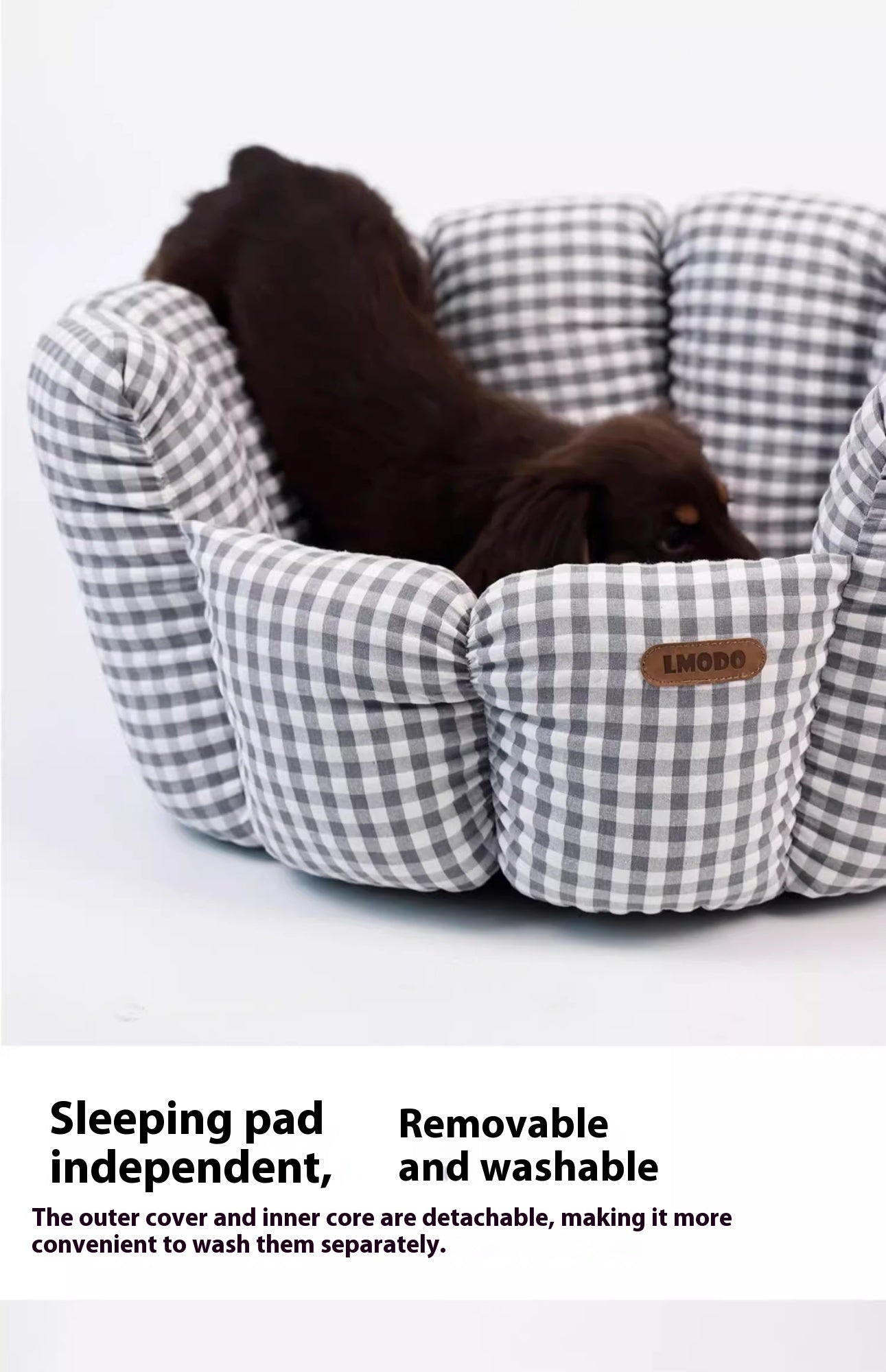 Classic Plaid Pet Bed - All Season Comfort