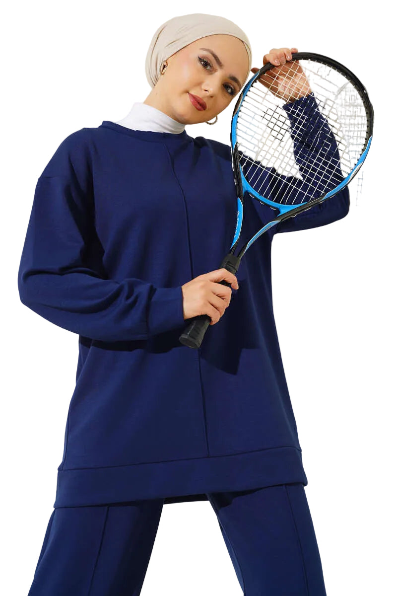 Modest Two-Piece Sports Set | Navy – neomodest