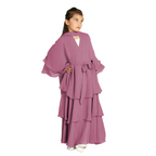 Children's Elegant Three-layer Chiffon Dress, Children's Hijab Dress