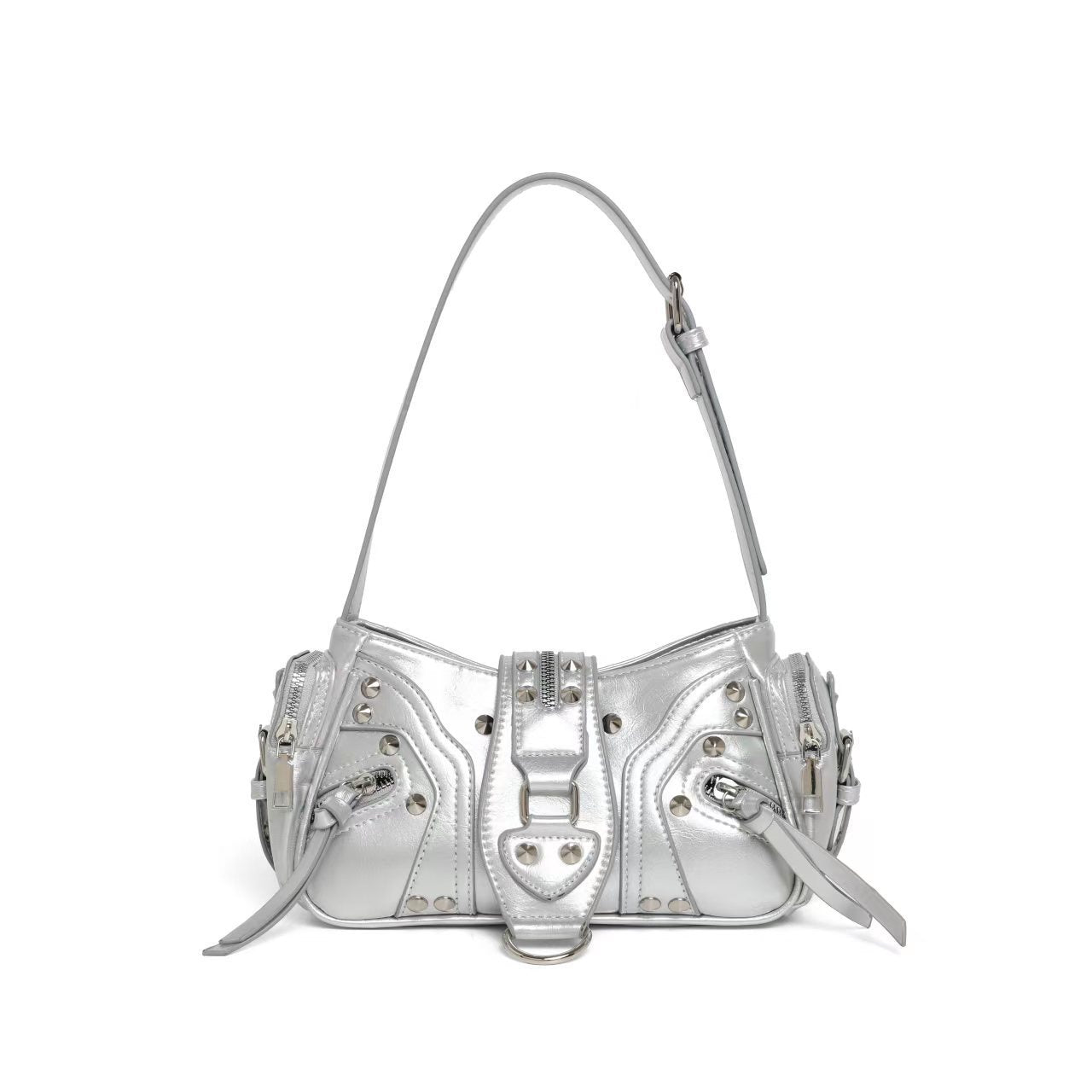 Street Style Crossbody Bag | Edgy Biker Shoulder Bag