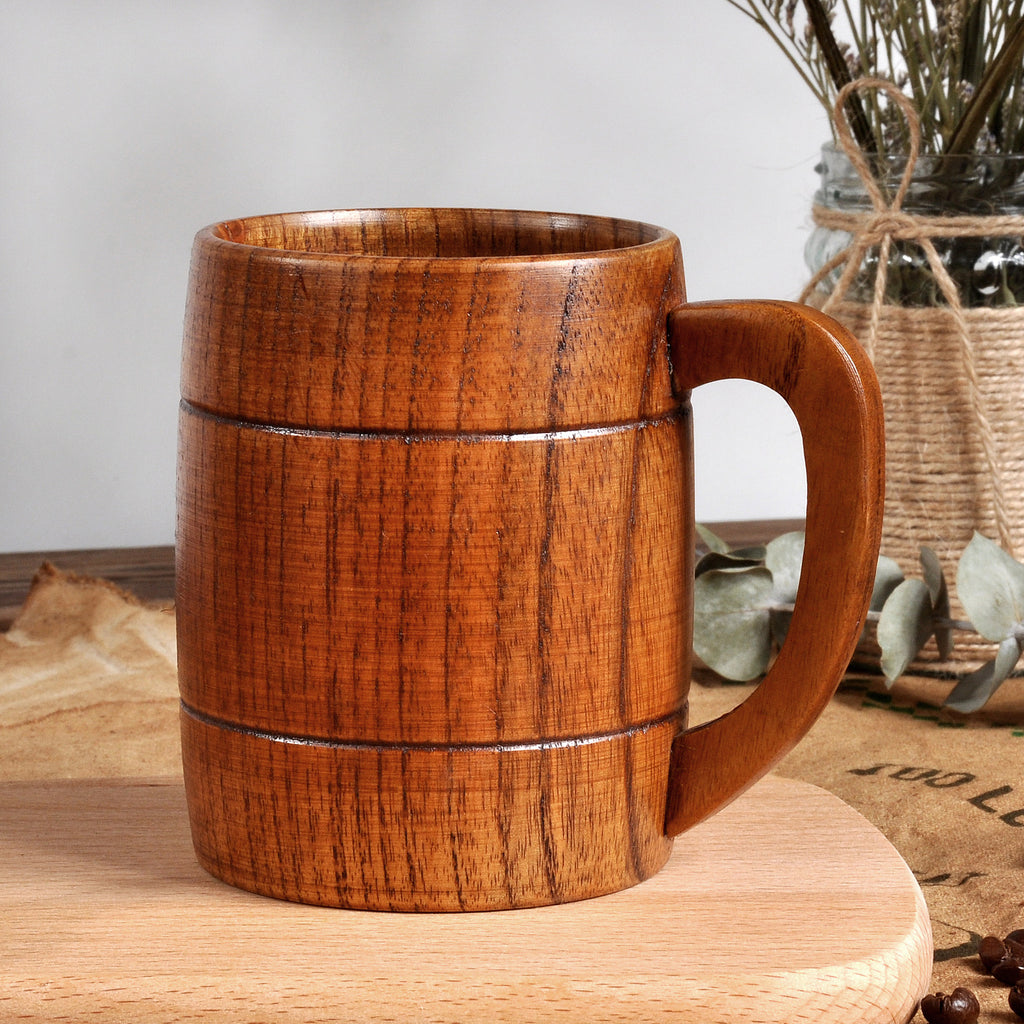 Handcrafted Jujube Wood Mug | Sustainable Drinkware