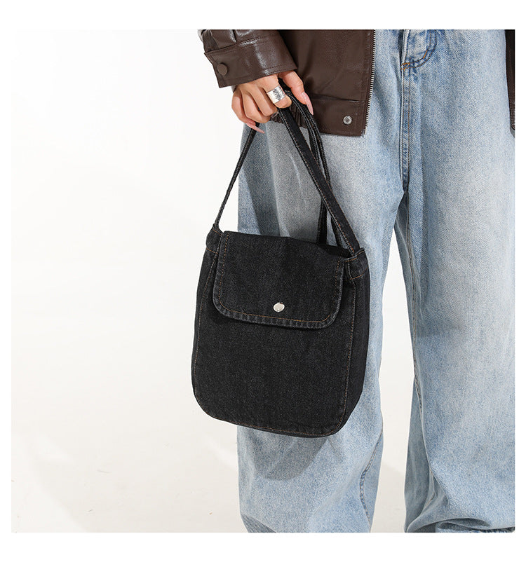Denim Crossbody Bag - Urban Minimalist Shoulder Bag