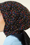 Floral Flamu Cotton Square Hijab Scarf