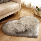Plush Heart Shaped Non-Slip Fluffy Rug, Living Room Decor