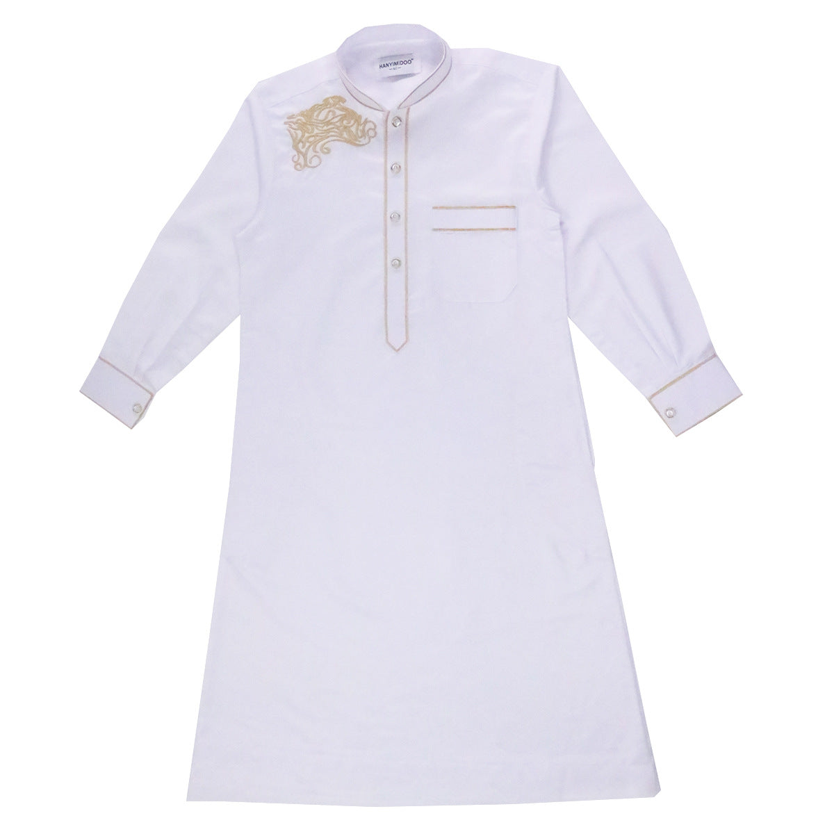 Muslim Boys' Prayer Robe, Long Sleeve Traditional Arab Robe