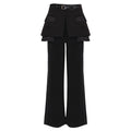 Belted Straight-Leg Trousers - Professional Tailoring