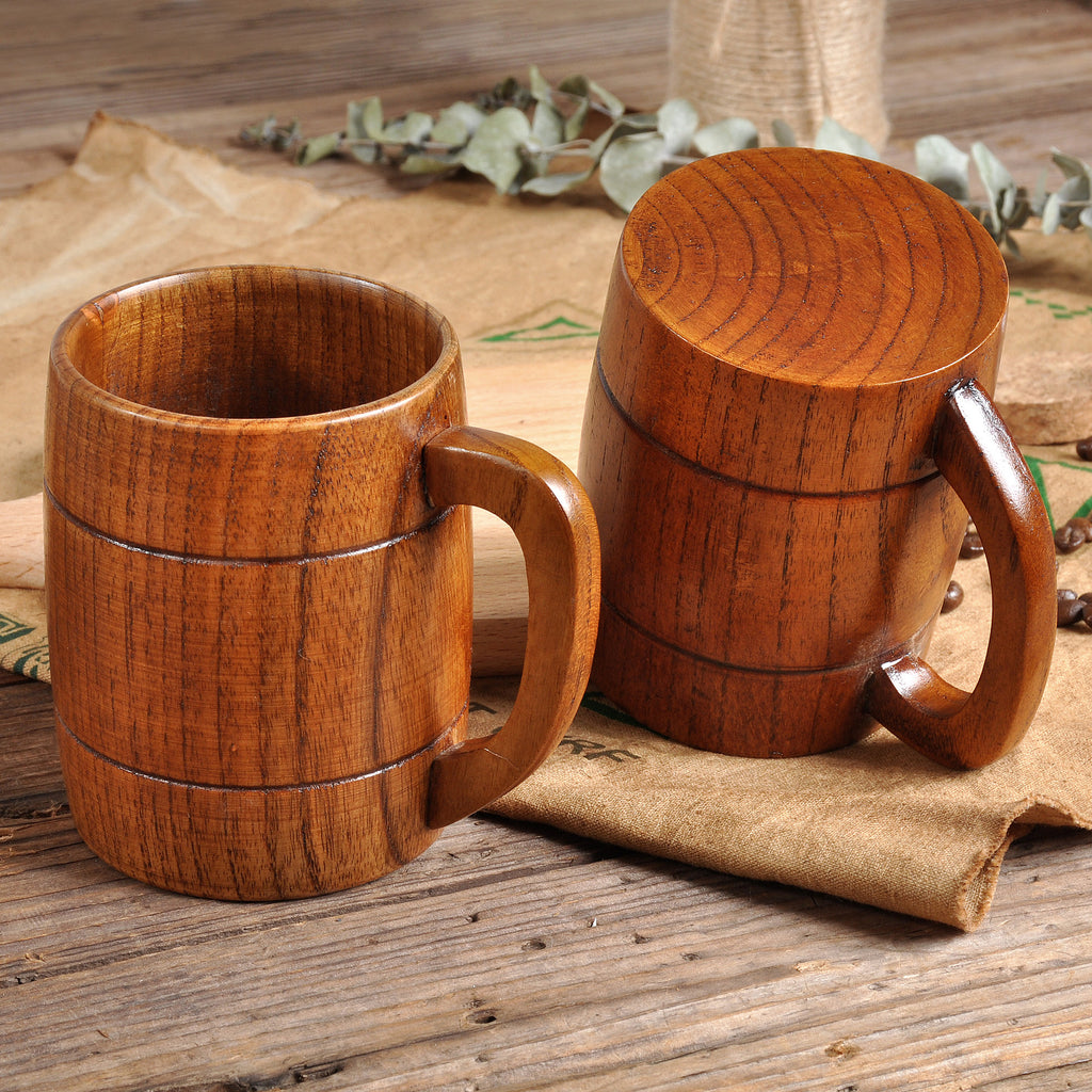 Handcrafted Jujube Wood Mug | Sustainable Drinkware