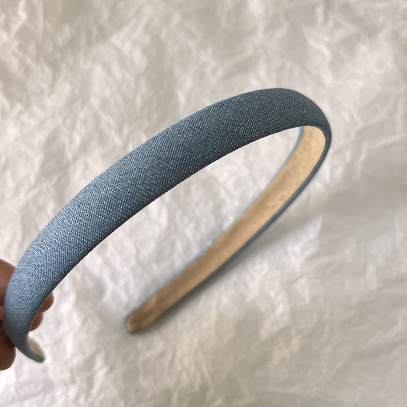 Denim Headband - Handcrafted Solid Colour Hair Accessory